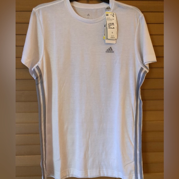 ADIDAS AEROREADY NWT WOMEN LOOSE FIT BREATHABLE ATHLETIC T-SHIRT SHORT SLEEVES - Picture 7 of 7